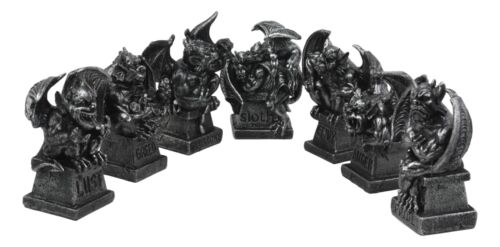 The Allegorical Seven Deadly Sins Gargoyle Figurine Set of 7 Wicked Gargoyles