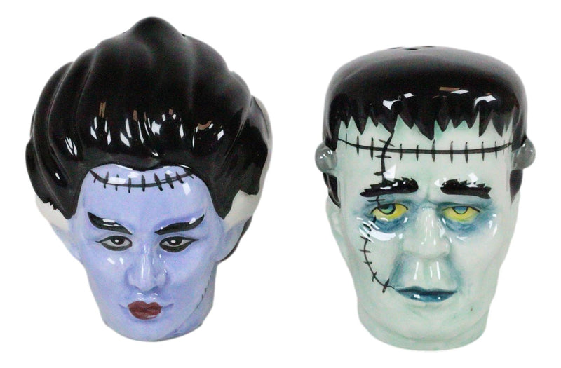 Ebros Frankenstein Zombie Bride And Groom Couple Ceramic Salt And Pepper Shakers Set