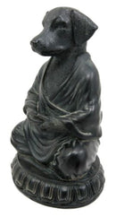 Ebros Meditating Buddha Dog Figurine Zen Koan Monk Dharma Sculpture 6"H Talisman