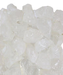 Pillar Quartz Crystal Mineral Stone Rocks Floral Vase Modern Accent Decor 12"H