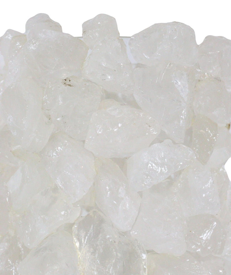 Pillar Quartz Crystal Mineral Stone Rocks Floral Vase Modern Accent Decor 12"H