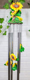 Ebros Spring Sunflowers Bloom Resonant Relaxing Wind Chime Patio Garden