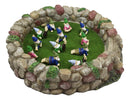 Fairy Garden Village Stone Walls Planter With Steps Display & 12 Yoga Gnomes Set