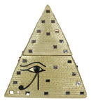 Ebros Egyptian Mirror Pyramid Eye of Horus Hinged Jewelry Box Figurine Statue