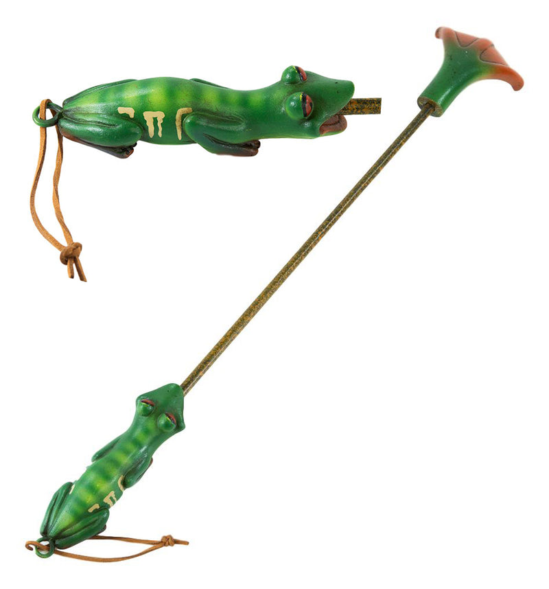 Toad Frog With Webbed Feet Long Reach Hand Back Itch Scratcher Figurine 20"L