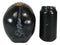 Green LED Eyes Black Sacred Symbols Wicca Pagan Triple Moon Evil Eye Skull