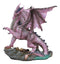 Ebros Myths and Legends Twilight Pink River Dragon Statue Medieval Renaissance Serpentine Draco Fireball Breathing Creature Decor Figurine