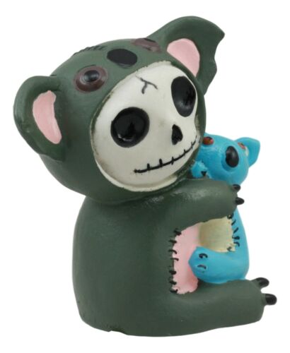 Furrybones Hugs Adorable Koala Bear With Blue Doll Skeleton Figurine 2.75"Tall