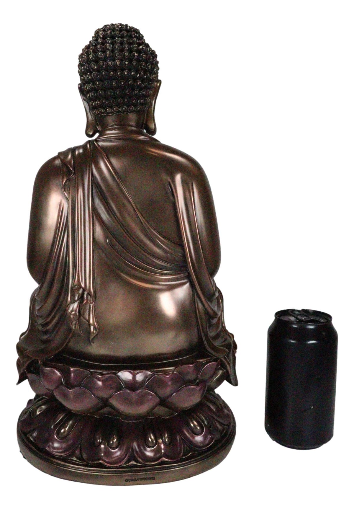 Ebros Meditating Buddha On Lotus Throne Statue 15"H Shakyamuni Enlightened One