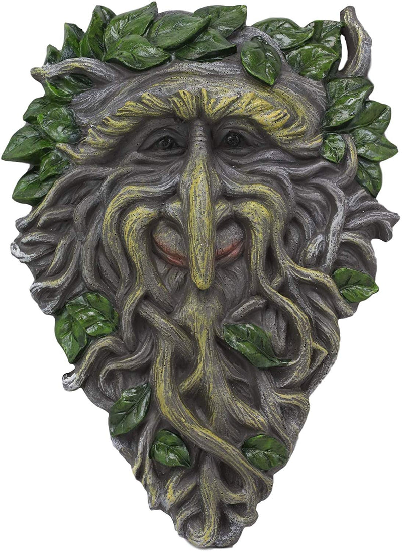 Ebros Celtic Somerset Summer Vines Greenman Hanging Wall Decor Plaque 10.5" High