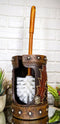 Rustic Western Lone Star Cowboy Country Bootcut Toilet Brush Scrub and Base Set