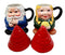 Ebros Mr & Mrs Gnome Couple Ceramic Mug Coffee Cup Set Home Kitchen Figurine