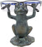 Ebros Aluminum Whimsical Yoga Frog On Lily Pad Eyeglass Or Spectacle Holder