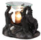 Ebros Fantasy Black Macabre Unicorn By Graveyard Of Skulls Electric Oil Burner Statue