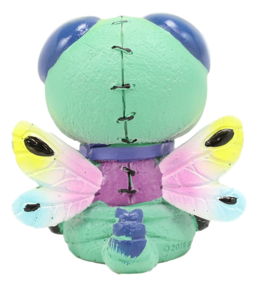 Furry Bones Rainbow Dragonfly Queen Skeleton Furrybones Macabre Figurine 2.5"H