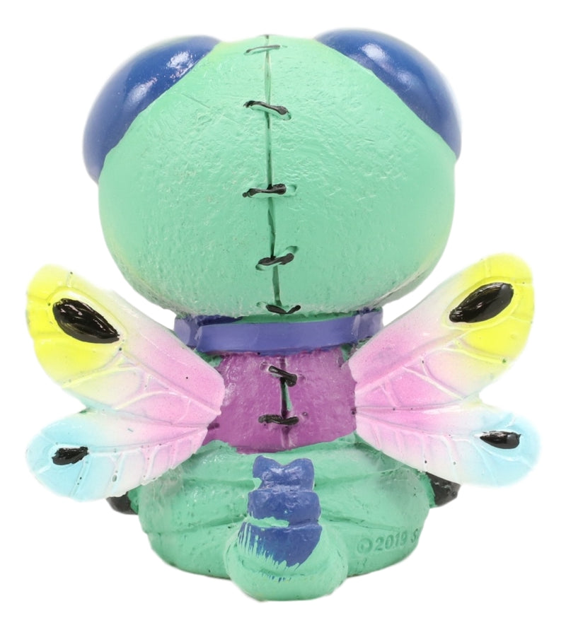 Furry Bones Rainbow Dragonfly Queen Skeleton Furrybones Macabre Figurine 2.5"H