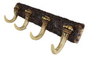 Vintage Western Rustic Stag Deer Crown Antlers 4-Pegs Wall Coat Keys Hooks Decor