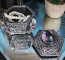 Medieval Fantasy Dragon Claw With Crystal Gazing Orb Ball Decorative Trinket Box