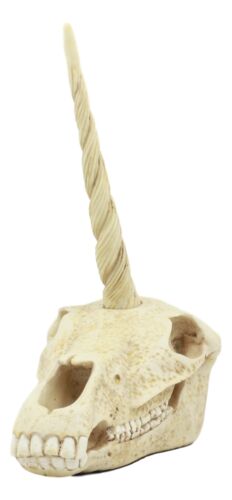 Ebros Fossil Unicorn Skull Rare Mythical Phantom Creature Skeleton Figurine