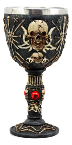 Pirate Star Boneyard Ossuary Skull Sacrifice Wine Goblet Drink Chalice Cup 6oz