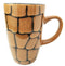 Glazed Stoneware Forest Snake Print Ceramic 16oz Mug Coffee Cup Home Kitchen