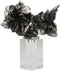 Ebros Large Electroplated Silver Resin Desert Rose Accent Sculpture  10.5" H