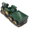 Vintage Old Fashioned Green Harvest Farm Tractor With Trailer Wine Holder 11"L
