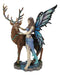 Ebros Butterfly Fairy With Stag Figurine Enchanted Forest Faerie Avalon & Emperor Deer