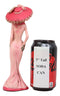 Ebros Gift Day of The Dead DOD Skeleton Lady Rosa with Pink and Red Cocktail Gown Figurine 8.25" Tall Sugar Rose Flower Fashion Diva Statue