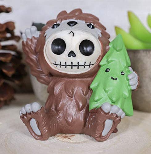 Ebros Furry Bones Bigfoot Sasquatch Skeleton Figurine Forest Creature Furrybones - Ebros Gift