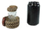 Rustic Western Cowboy Braided Lasso Ropes Salt And Pepper Shakers With Holder Set