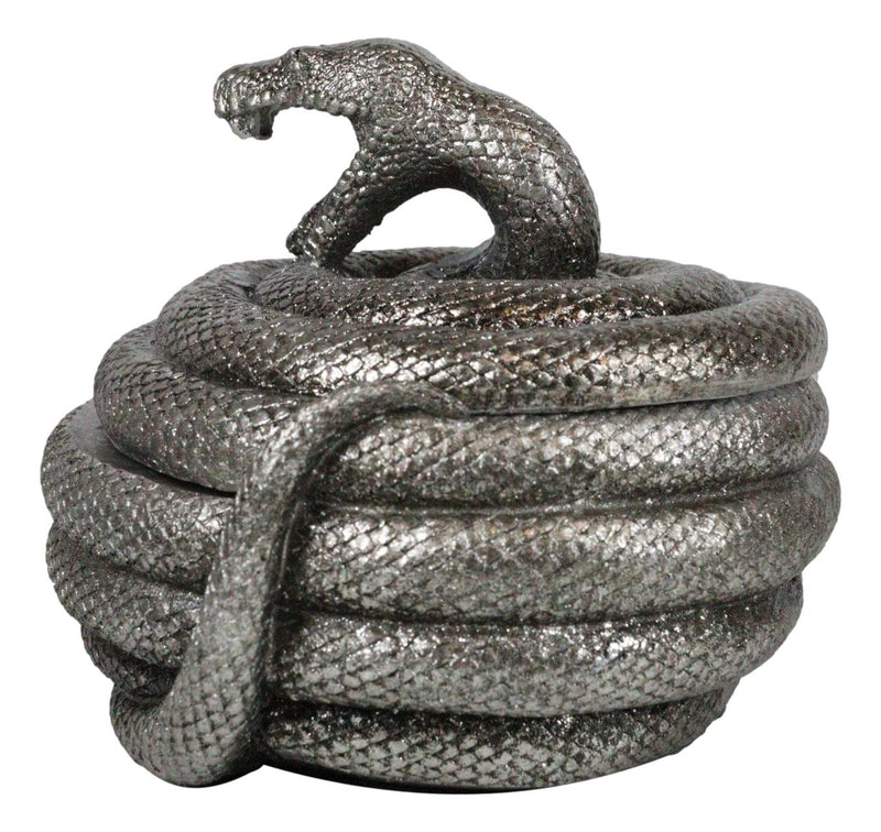 Greek God Of Healing Asclepius Coiling Aesculapian Snake Decorative Trinket Box