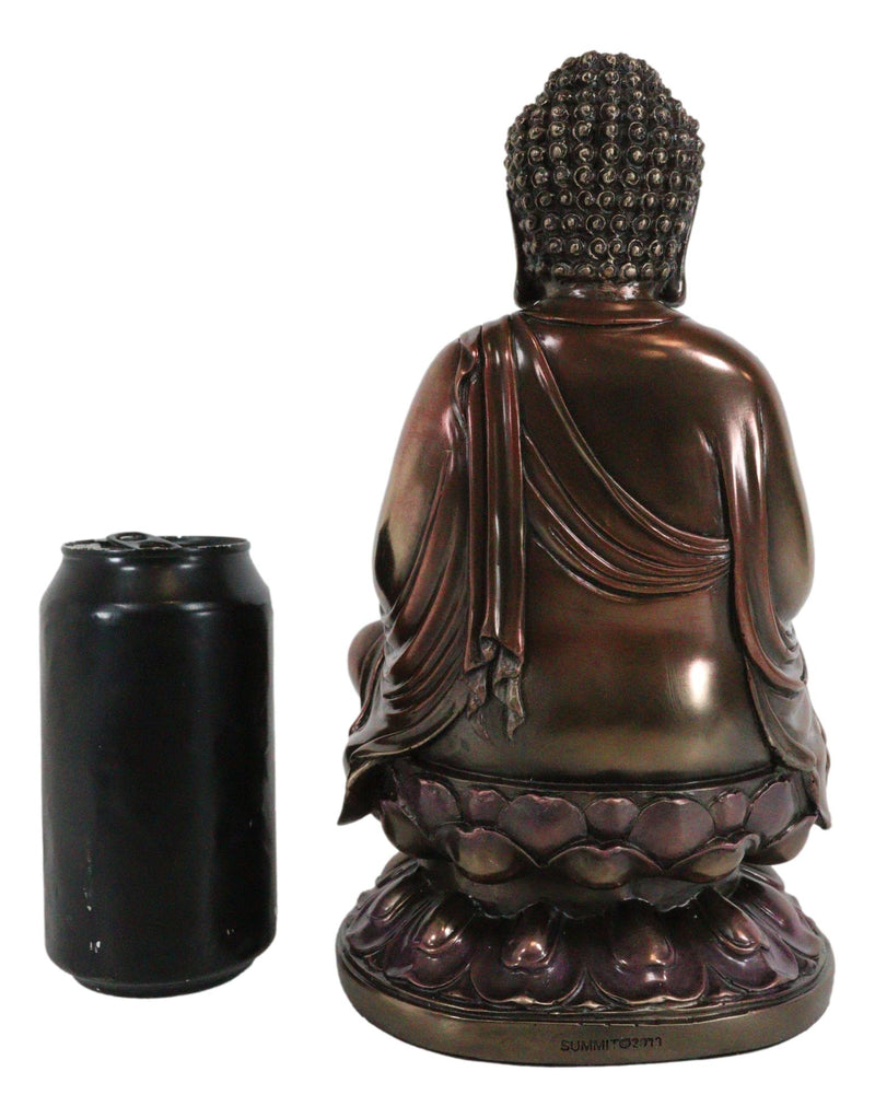 Ebros Eastern Enlightenment Buddha Sakayamuni Meditating on Lotus Seat 10"H