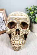 Ebros Norse Viking Skull Figurine 7 Inch Length Skeleton Head Decor