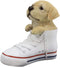 Ebros 'Paw-Star' Pups Golden Labrador Dog in Sneaker with Glass Eyes Figurine