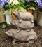 Ebros Gift Cast Iron Whimsical Acrobatic Stacked Hedgehog Trio Garden Statue 9.5" Long Rustic Fable Hedgehogs Patio Pool Lawn Outdoors Decorative Sculpture