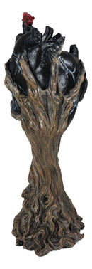 Wicca Spirit God Celtic Greenman Ent Holding Black Human Anatomy Heart Figurine