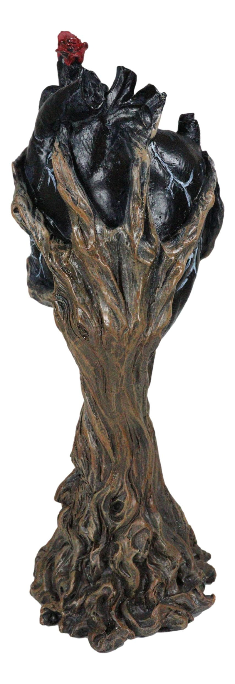 Wicca Spirit God Celtic Greenman Ent Holding Black Human Anatomy Heart Figurine