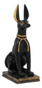 Ebros Egyptian Anubis Dog Statue 9"H God Of The Afterlife Embalming And Mummy