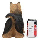 Long Haired Yorkie Statue 11.5"L Pet Pal Yorkshire Terrier Dog Figurine Decor
