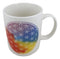 Pack Of 2 Flower Of Life Sacred Cosmic Geometry Bone China Coffee Mug Cups 12oz
