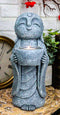 Ebros Feng Shui Zen Buddha Japanese Jizo Monk Tea Light Votive Candle Holder Figurine