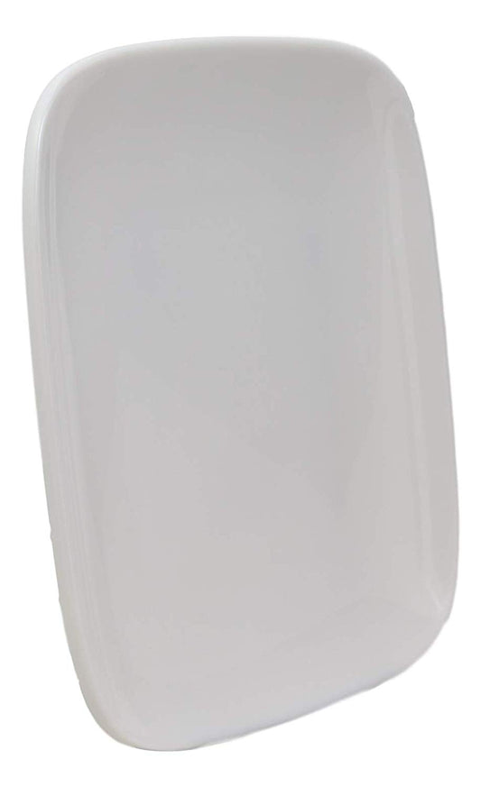 Ebros Contemporary 6.5" Square White Jade Melamine Dessert Plates Pack Of 6