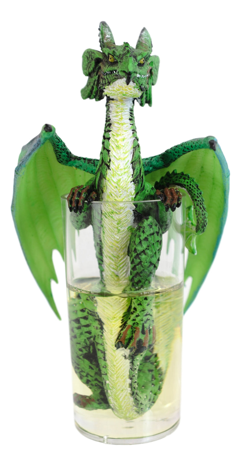 Cocktail Spirit Drunk Mojito Lime Highball Dragon Statue Fantasy Decor Figurine
