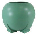 Ebros Teco Art Pottery by Frank Lloyd Wright Contemporary Satin Green Orb Vase Decor