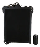 Steampunk Industrial Gears Pipes Bolts Time Travel Wall Decorative Mirror 22"H
