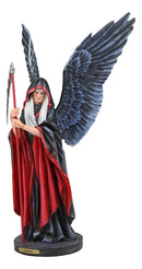 Large Ruth Thompson Archangel Azriel Angel Of Death Holding Scythe Statue Azrael