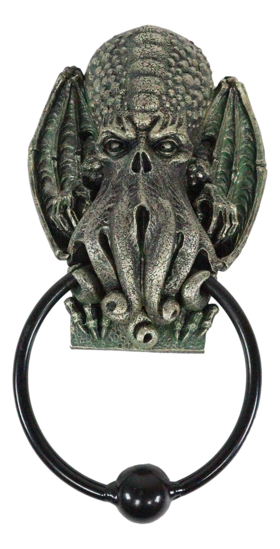 Ebros Nautical Ocean Monster Cthulhu Kraken Octopus Door Knocker Sculpture