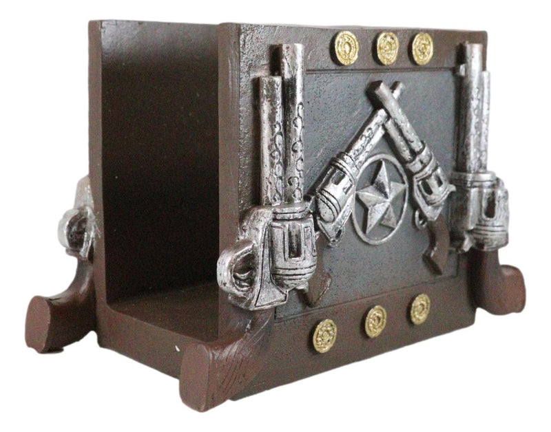 Ebros Wild Wild West Texas Star And Six Shooter Pistols Cowboy Napkin Holder