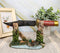 Ebros Rustic Duck Mallard By Barb Fenced Pond Knife Display Holder Statue Set